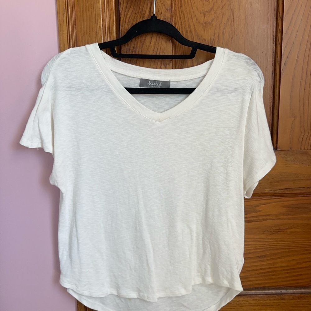 Sweater-Like Material T-Shirt